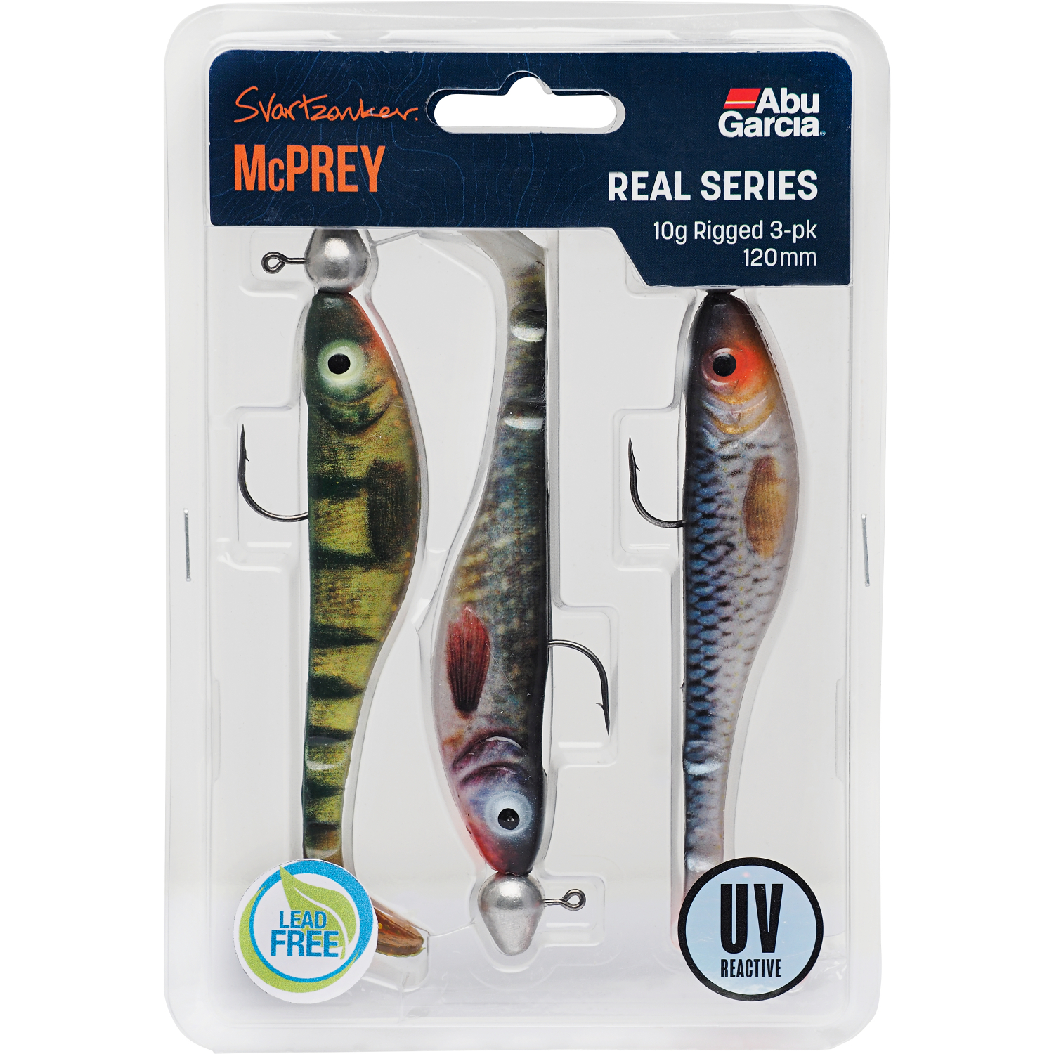 Abu Garcia Gummifisch Svartzonker McPrey (Prerigged) - Real Series