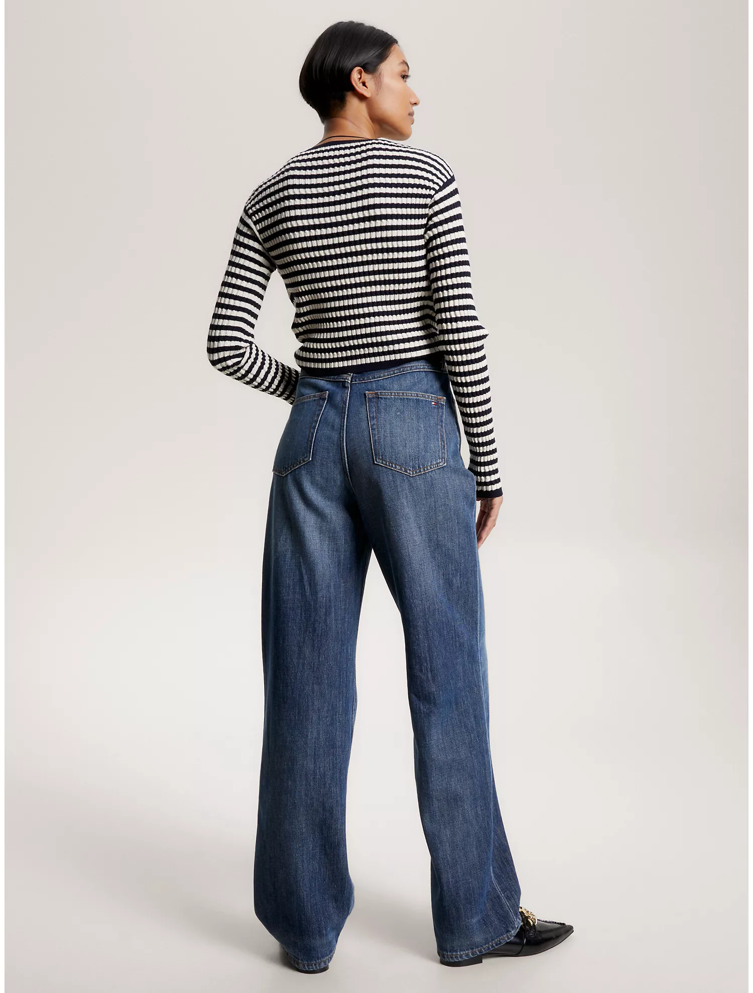 Cable Knit Cropped Sweater