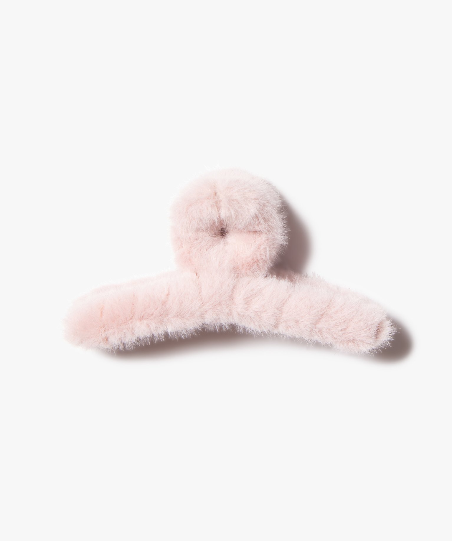 Pince femme forme crabe en maille peluche rose | GEMO