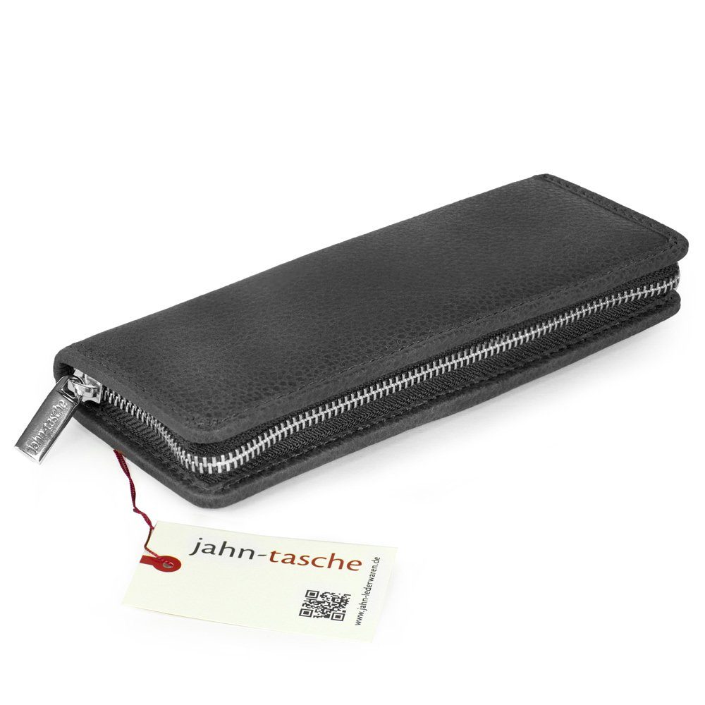 Jahn-Tasche Pencilbag Kleines Federmäppchen Stifte-Etui Gr. M Leder Schwarz, Jahn-Tasche 012
