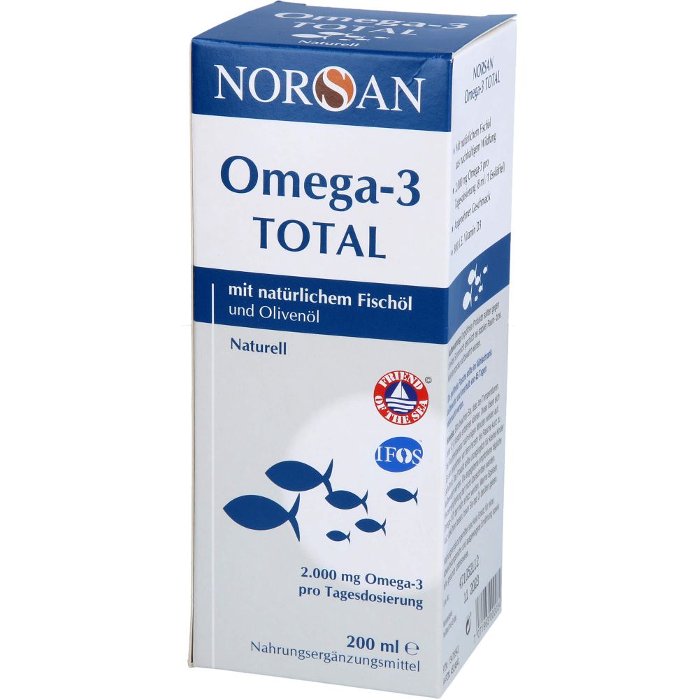 NORSAN Omega-3 Total Naturell flüssig