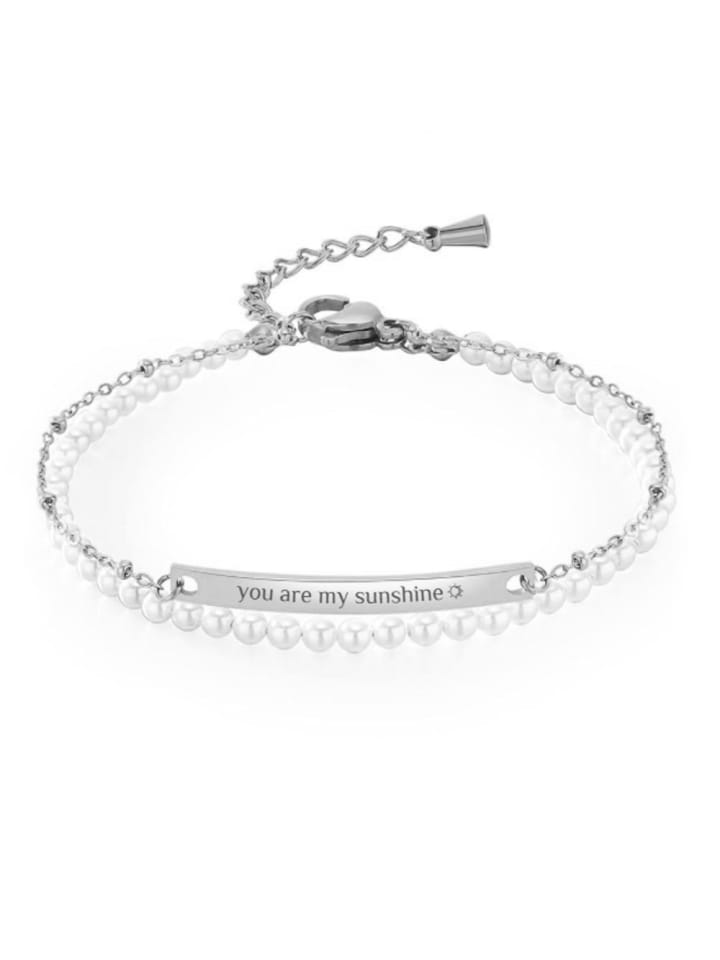 Himmelsflüsterer  Zweireihiges Sommer-Armband mit Perlen 