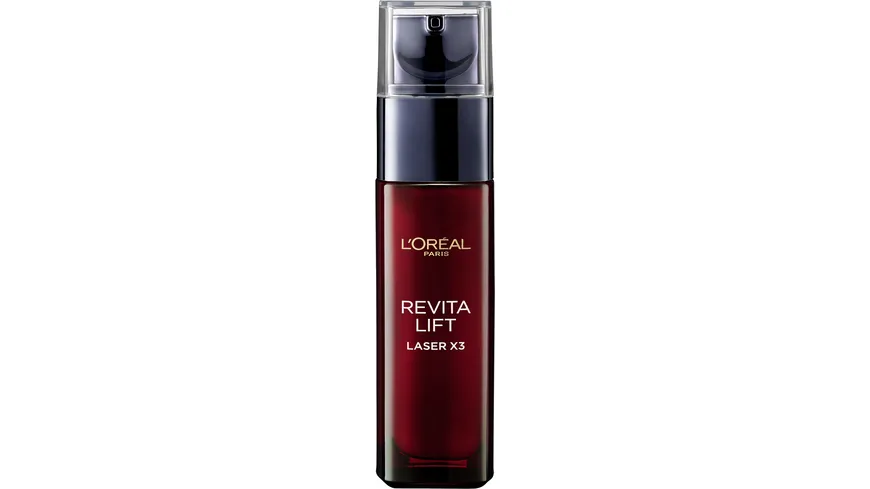 L'Oréal Paris Dermo Revitalift Laser x3 Serum Anti Age - Straffendes Anti-Aging-Serum mit Hyaluronsäure und Vitamin C 30 ml