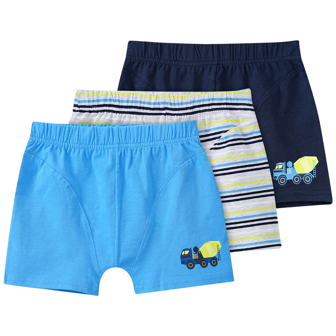 3 Jungen Boxer in verschiedenen Dessins