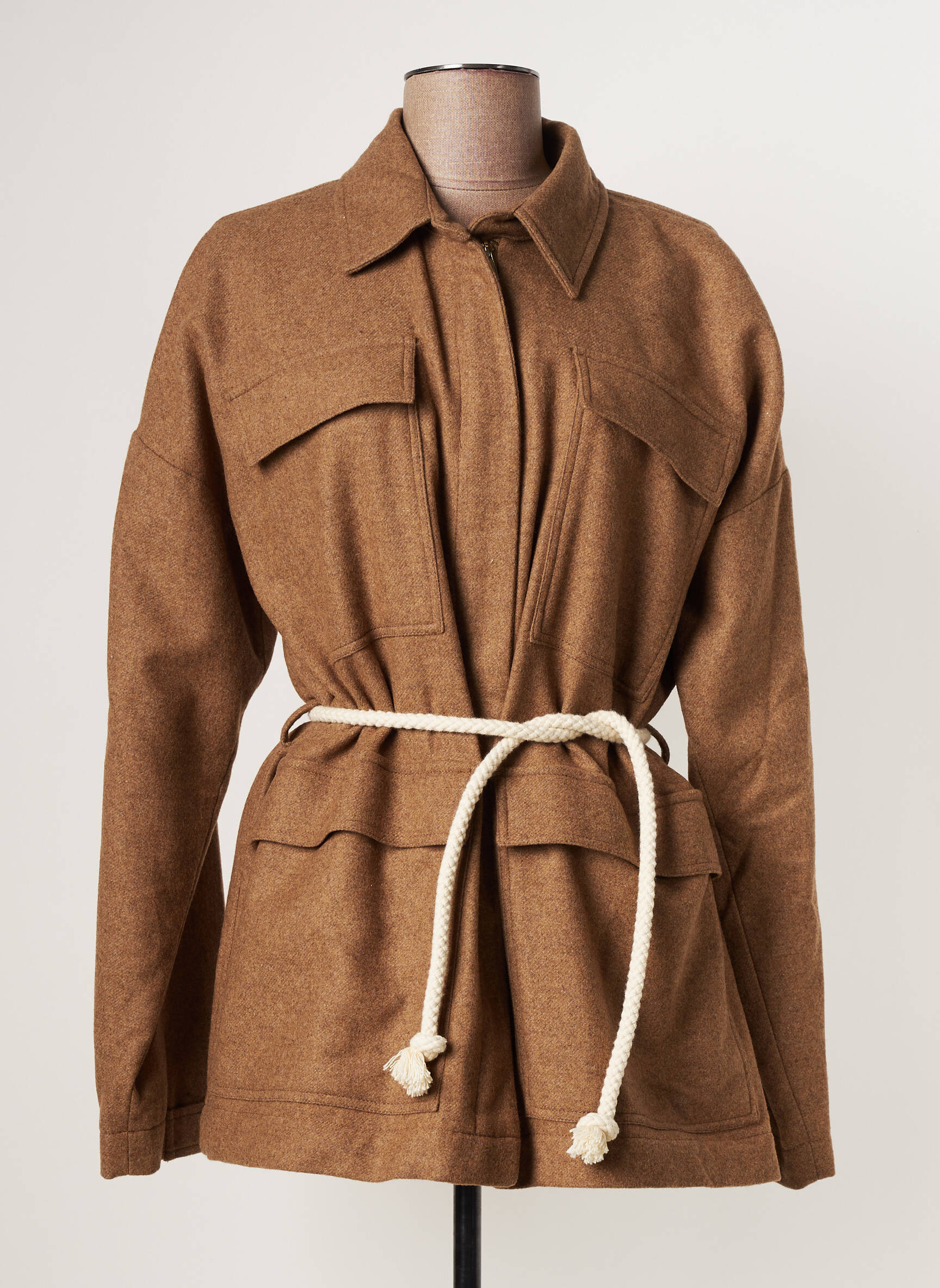 Chloe Stora Manteaux Courts Femme couleur marron