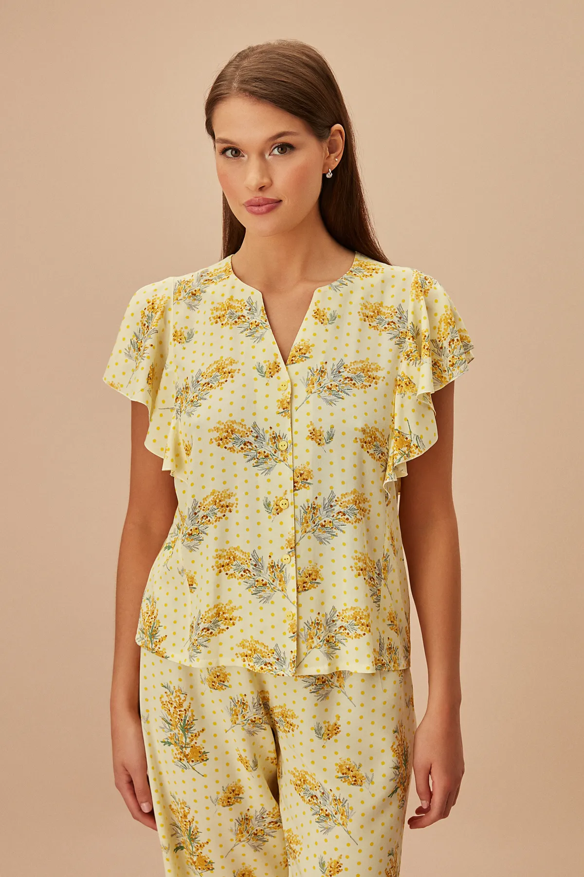 SUWEN  Yelena Maskulines Pyjama-Set
