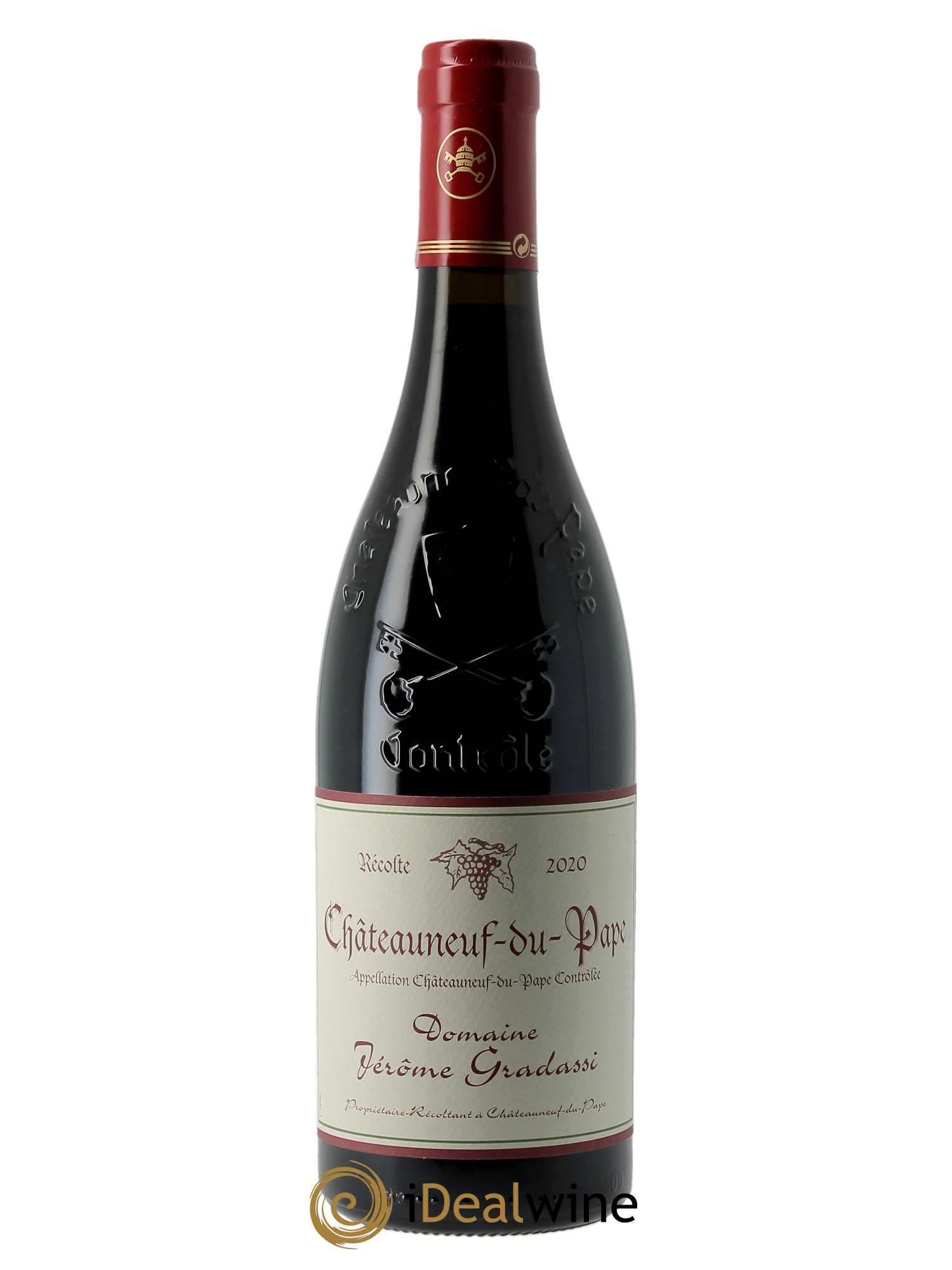 Châteauneuf-du-Pape Jérôme Gradassi  2020 - Lot de 1 Bouteille