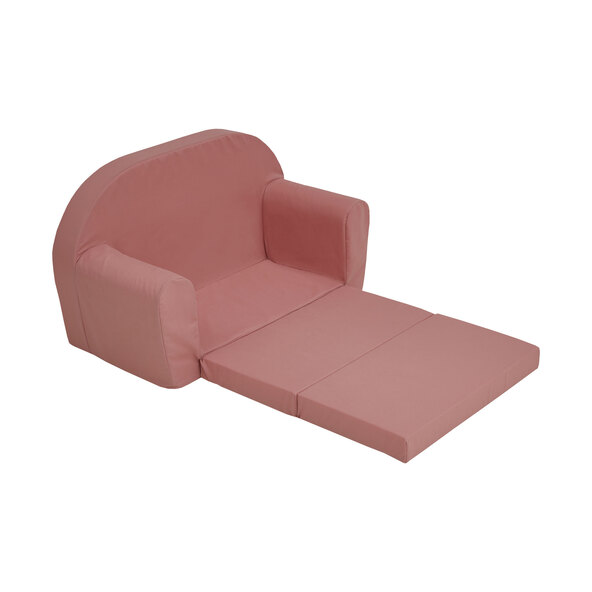 Kindersofa ausklappbar, rosa