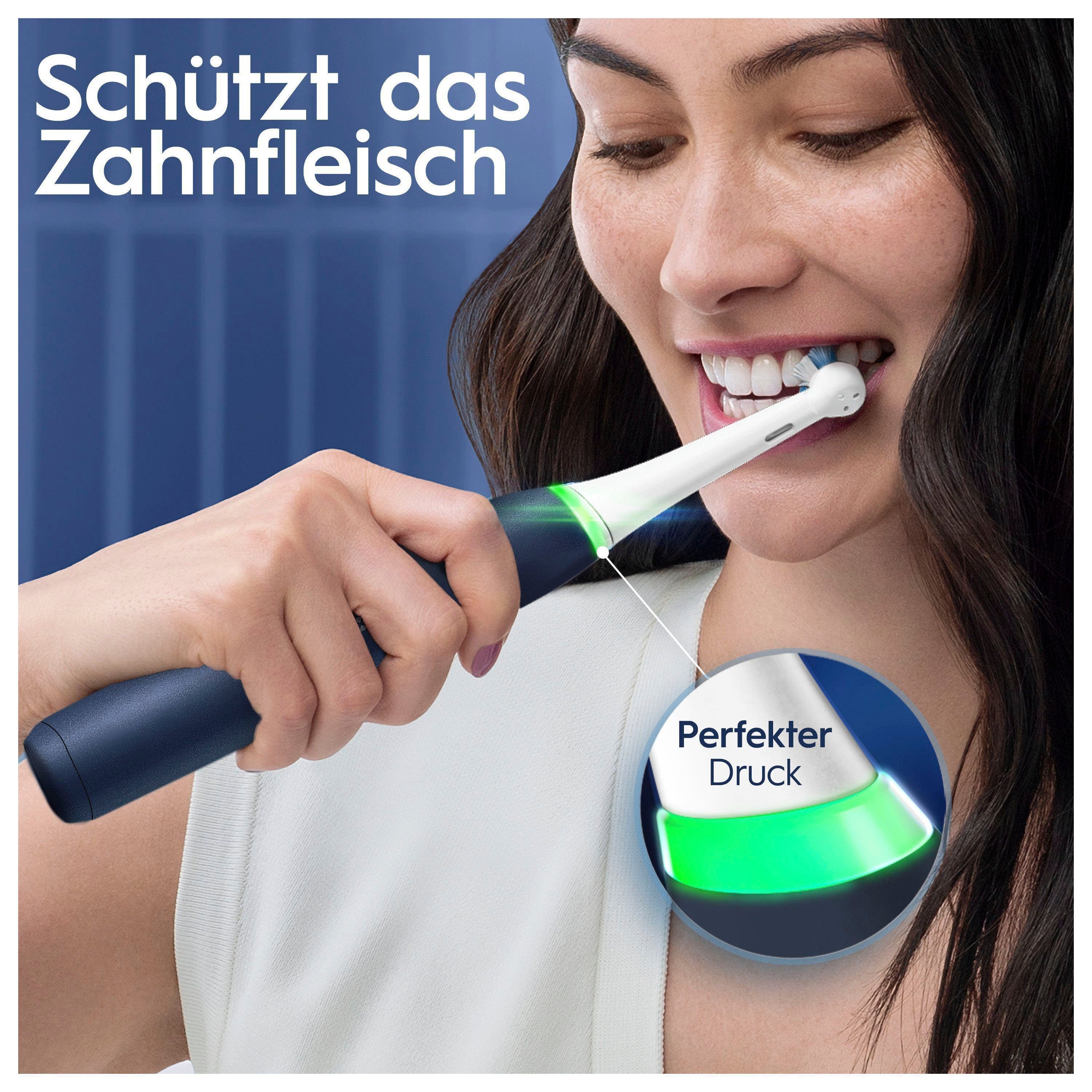 Oral-B Elektrische Zahnbürste iO 7, Aufsteckbürsten: 2 St., mit Magnet-Technologie, Display, 5 Putzmodi, Reiseetui