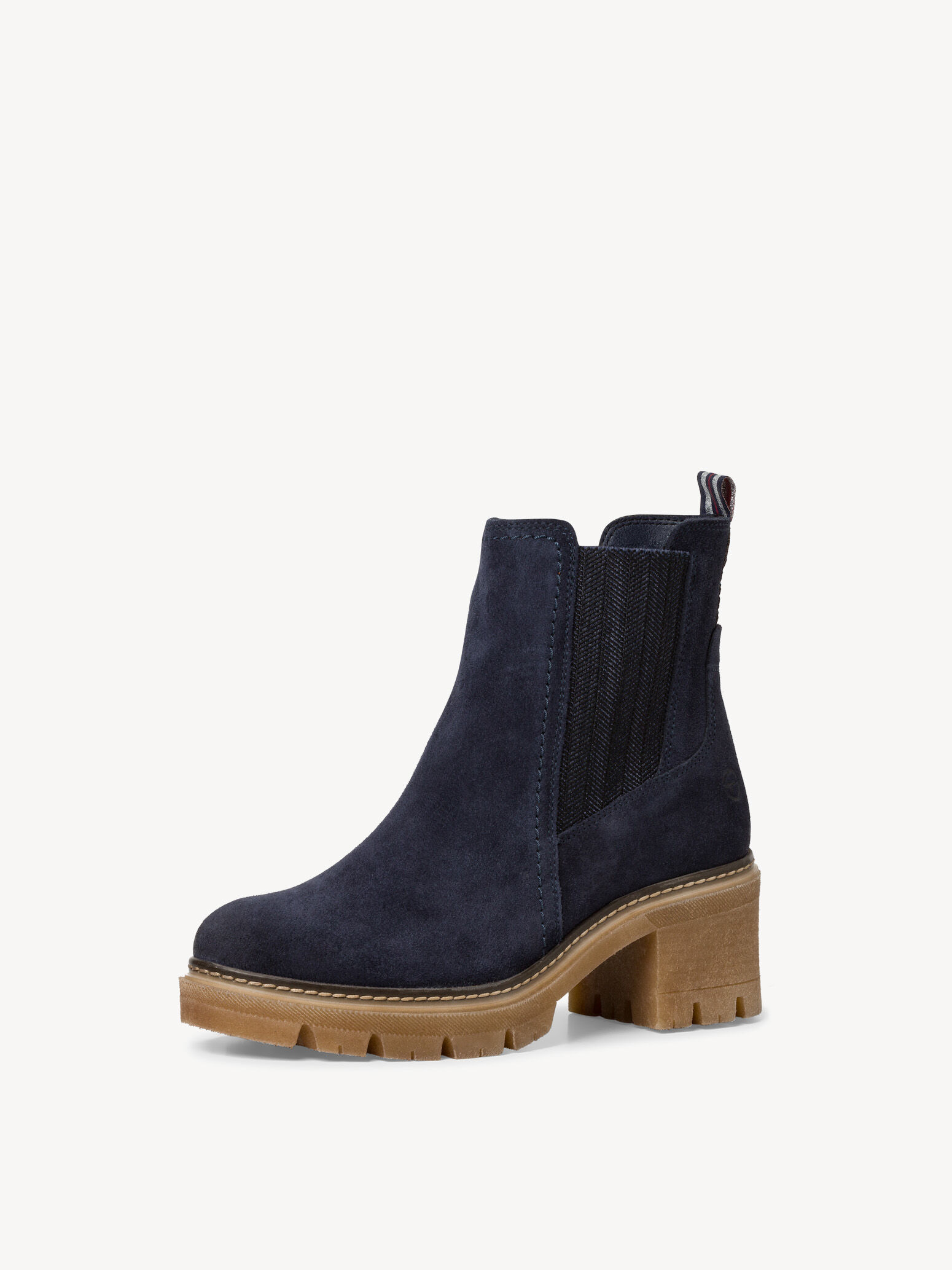 Bottine Chelsea en cuir - bleu