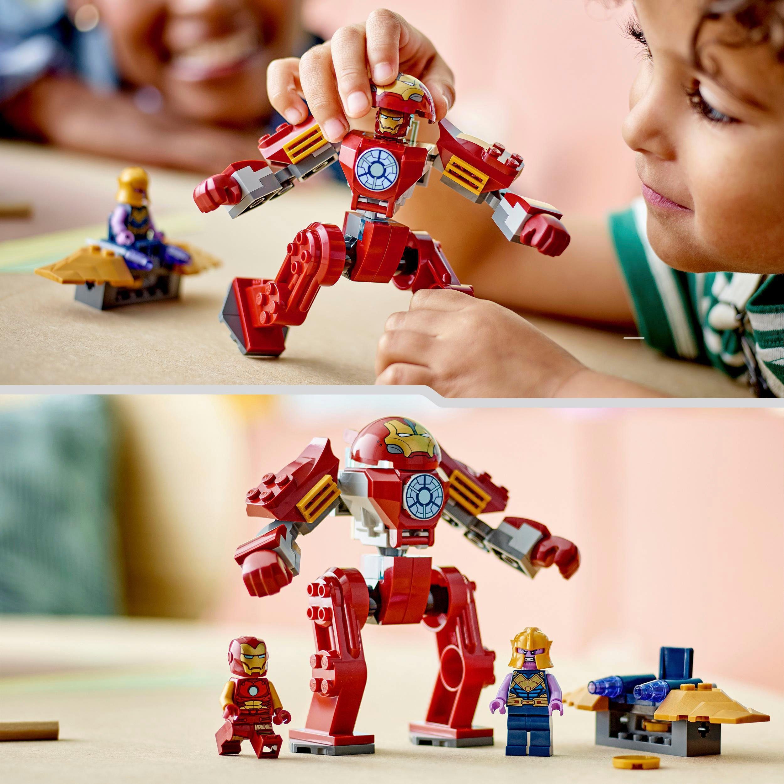 LEGO® Konstruktionsspielsteine Iron Man Hulkbuster vs. Thanos (76263), LEGO® Marvel, (66 St), Made in Europe