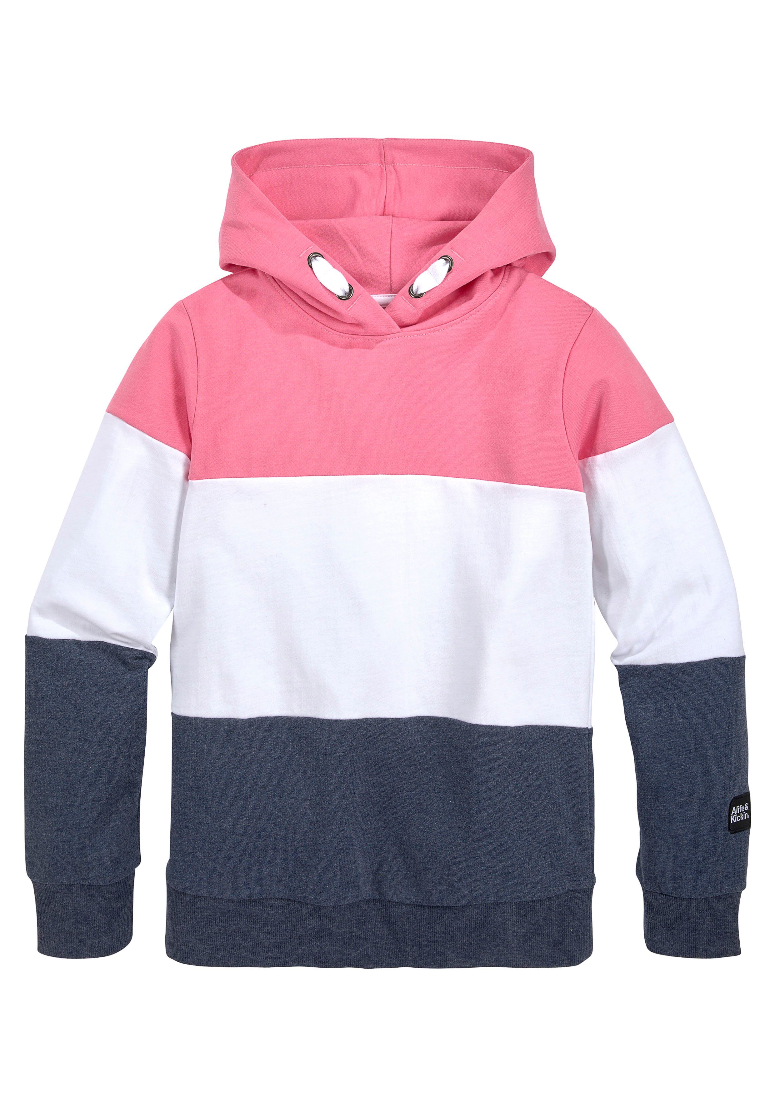 Alife & Kickin Kapuzensweatshirt mit coolem Colourblocking NEUE MARKE! Alife & Kickin für Kids.