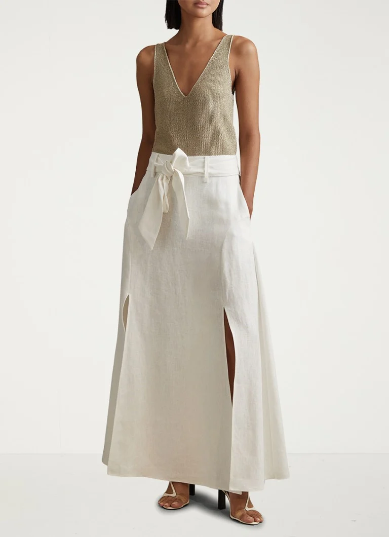 Travel Mika fine knit vest with lurex