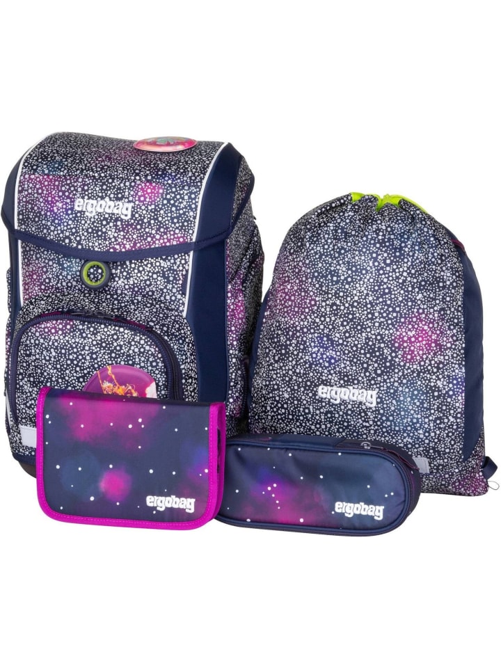 Ergobag Schulranzen cubo Set GLOW in Bärlaxy günstig kaufen onesize