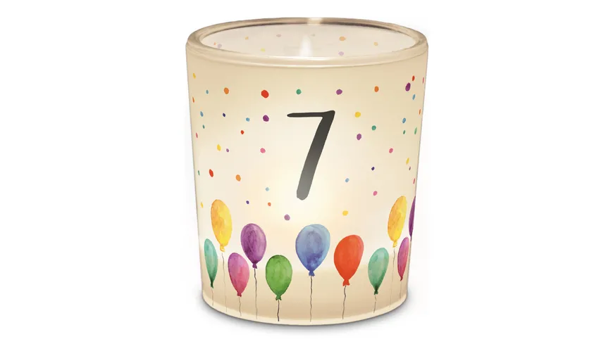 Geschenk für Dich Licht Geburtstag Zahl 7