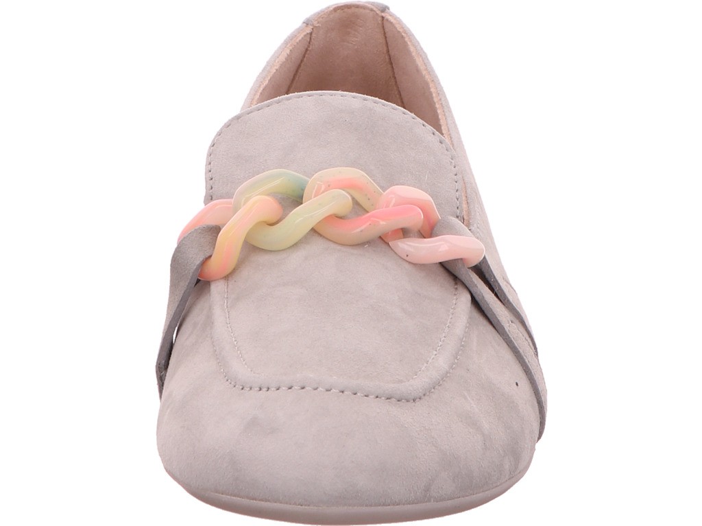 PAUL GREEN Klassische Slipper grau Slipper Loafer Leder Grau Hellgrau Damen