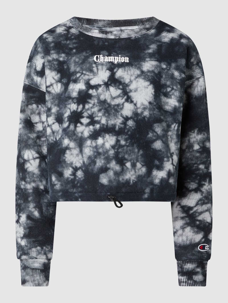 Custom Fit Sweatshirt im Batik-Look - Champion x P&C - Exklusiv bei uns in schwarz