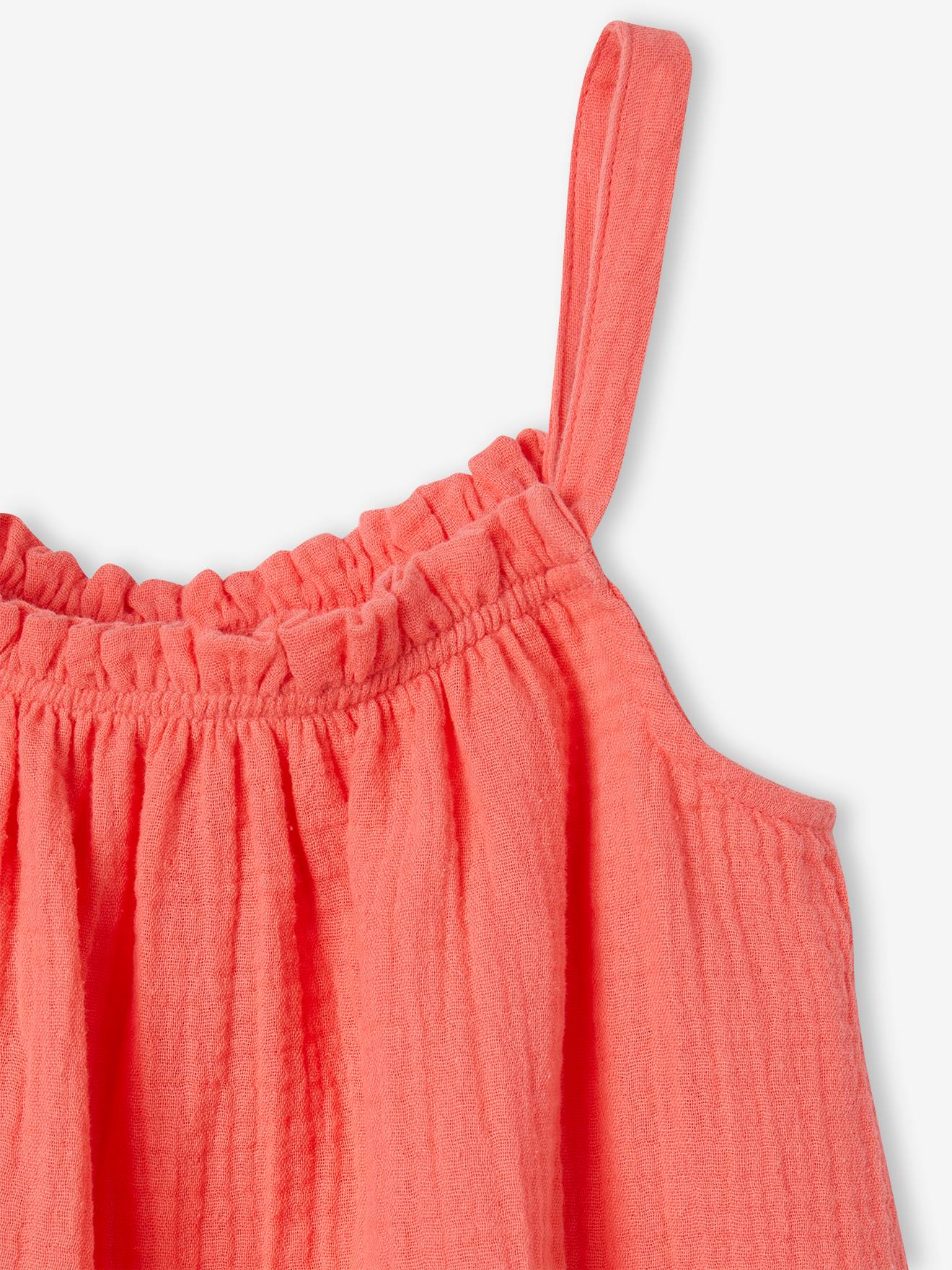 Vertbaudet Mädchen Top aus Musselin - beige