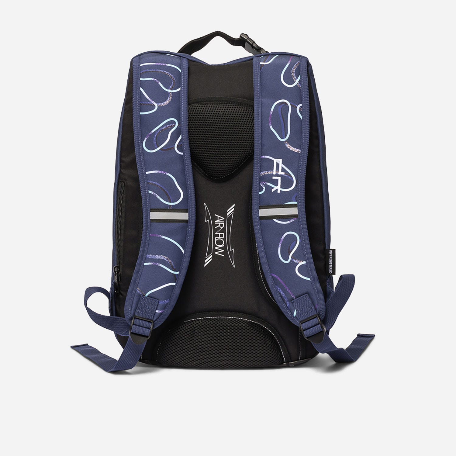 Sac à dos BODYPACK marine et vert d'eau en textile