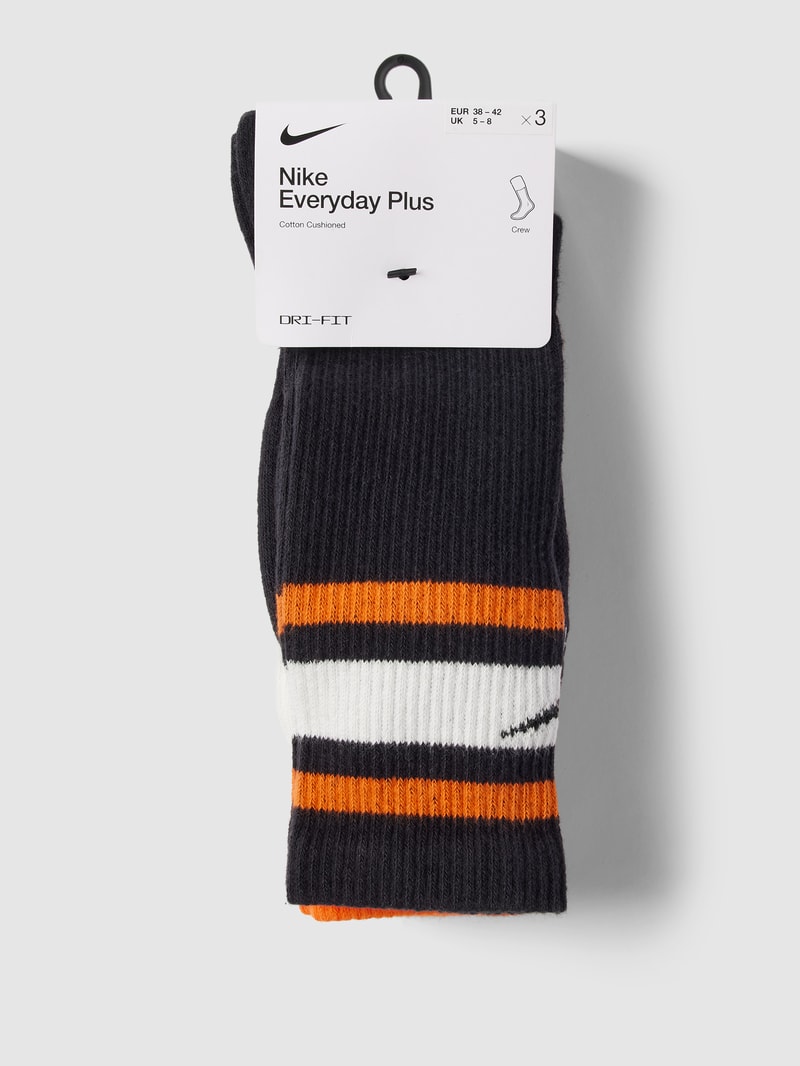 Socken mit Label-Print in schwarz