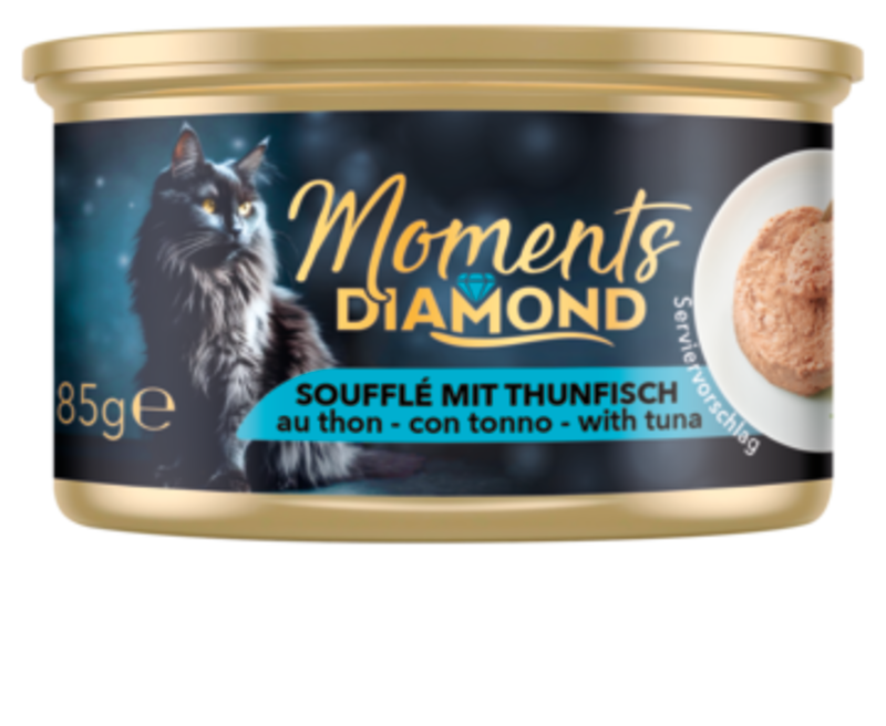 MOMENTS Nassfutter MOMENTS Diamond Soufflé 12 x 85 g Thunfisch
