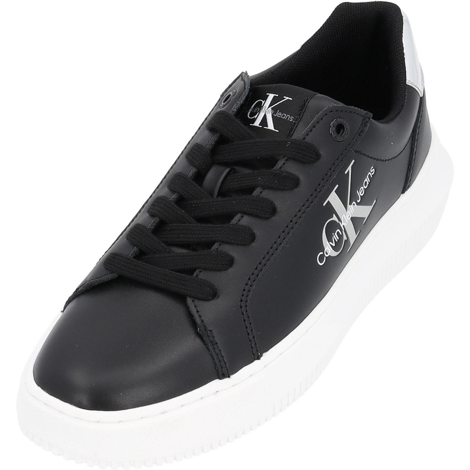Calvin Klein YW0YW01224, Schnürschuhe, Damen, Black/silver