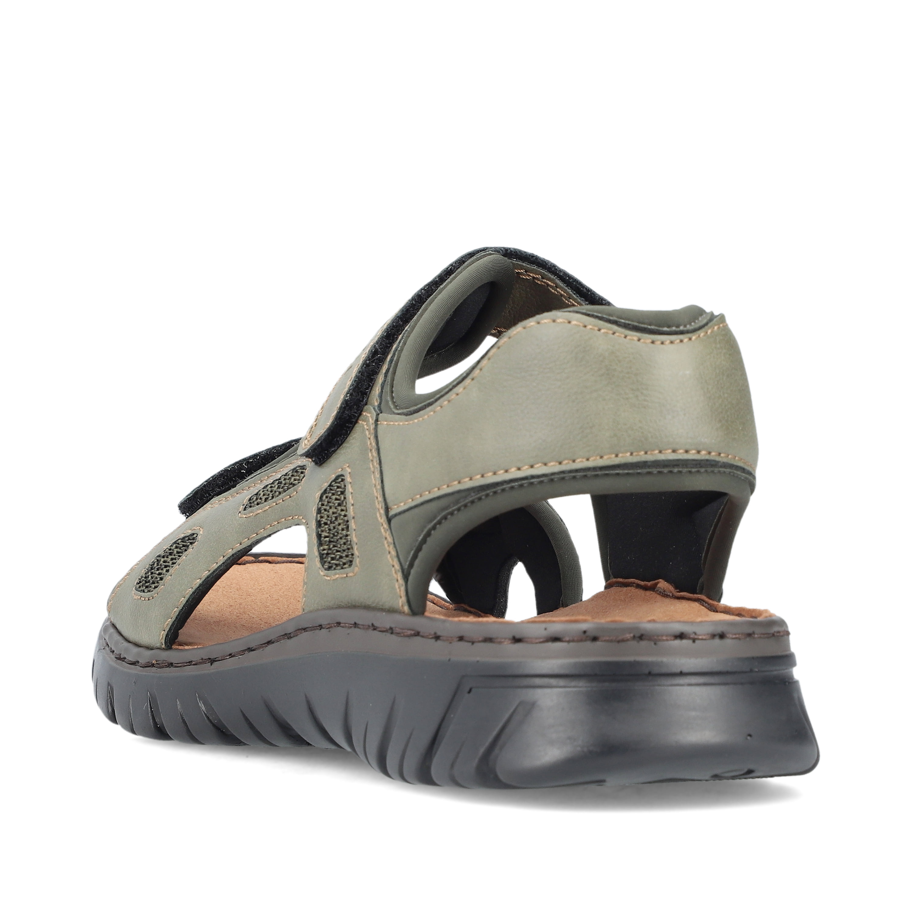 Rieker Herren Trekkingsandalen grüngrau