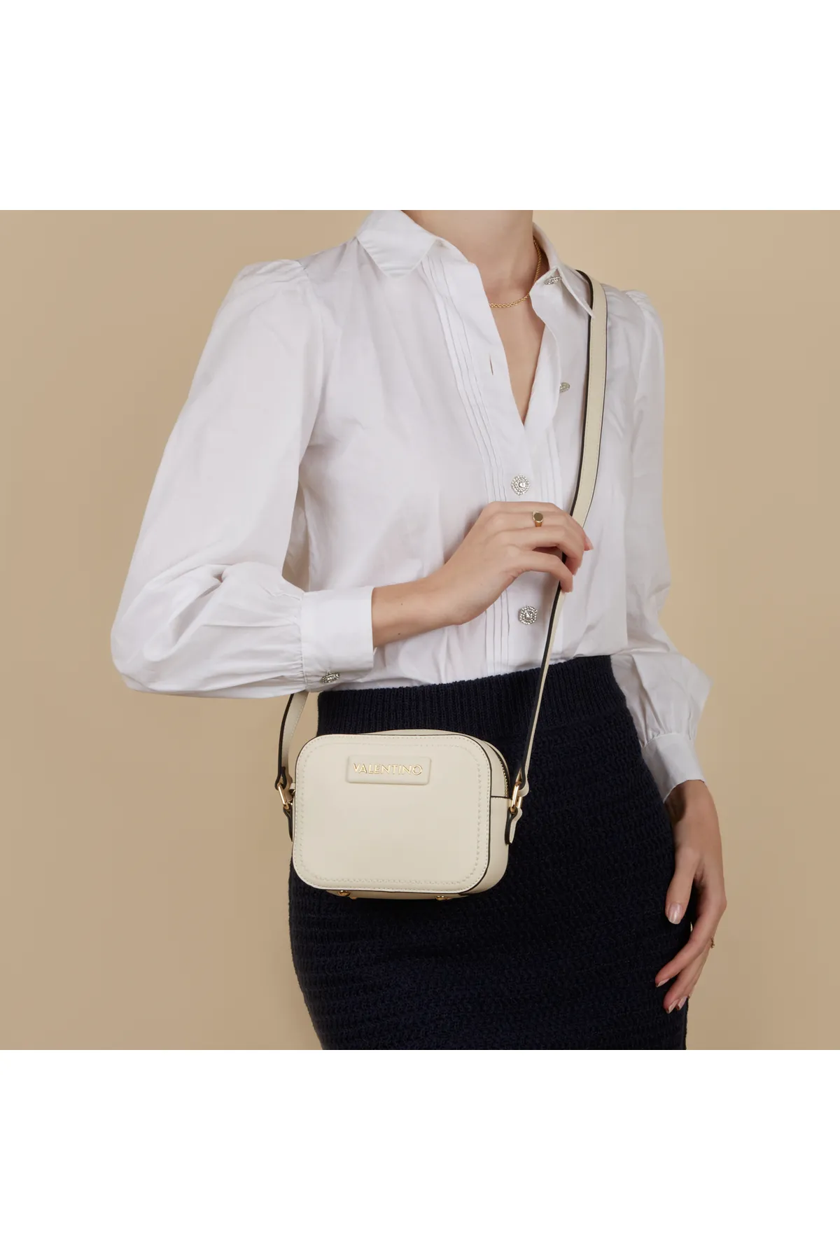 1'ASLAN  Valentino Bags Regent Re Damen Umhängetasche Weiß Vbs7lu04ecru
