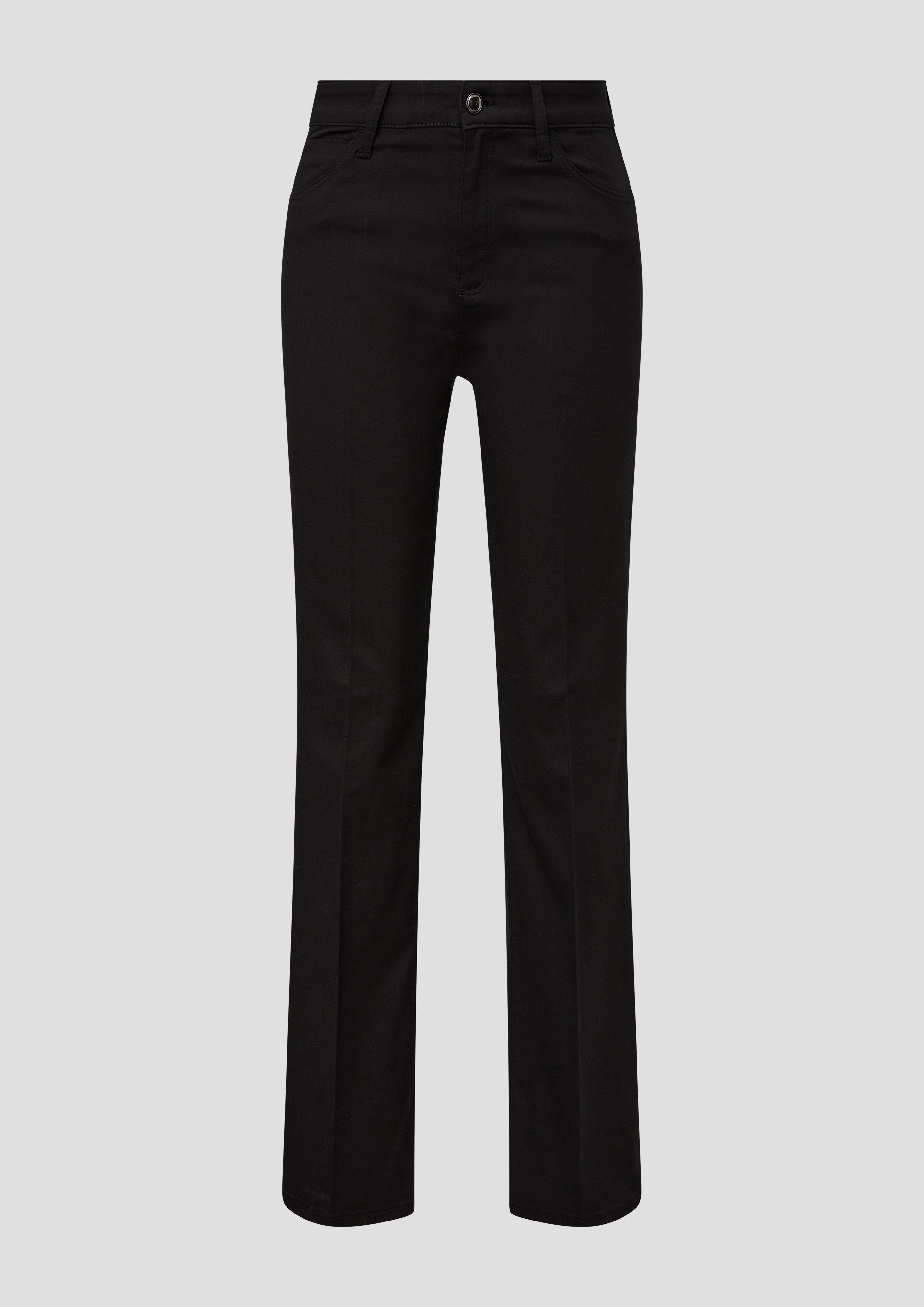Regular: Satinhose mit Flared Leg  2138418-9999