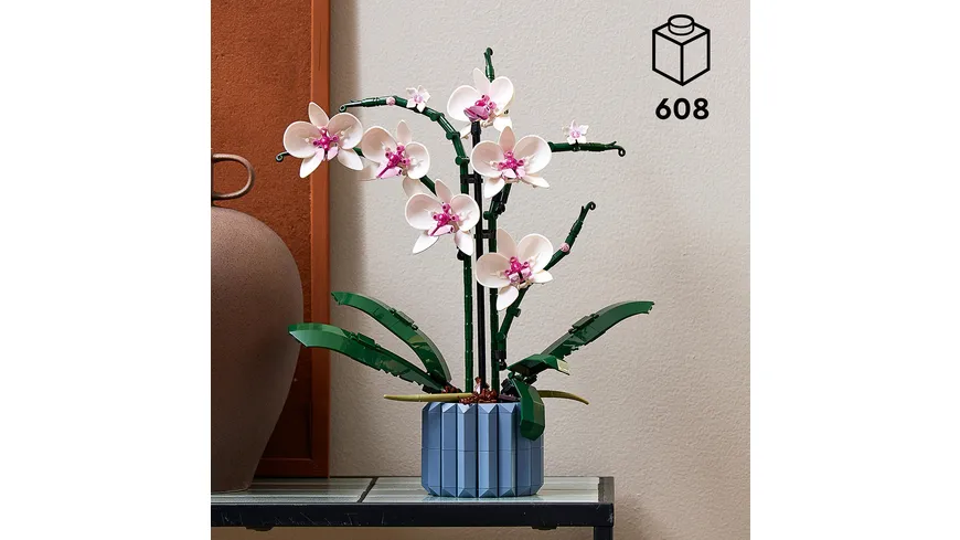 LEGO Icons 10311 Orchidee, Set für Erwachsene mit künstlichen Pflanzen