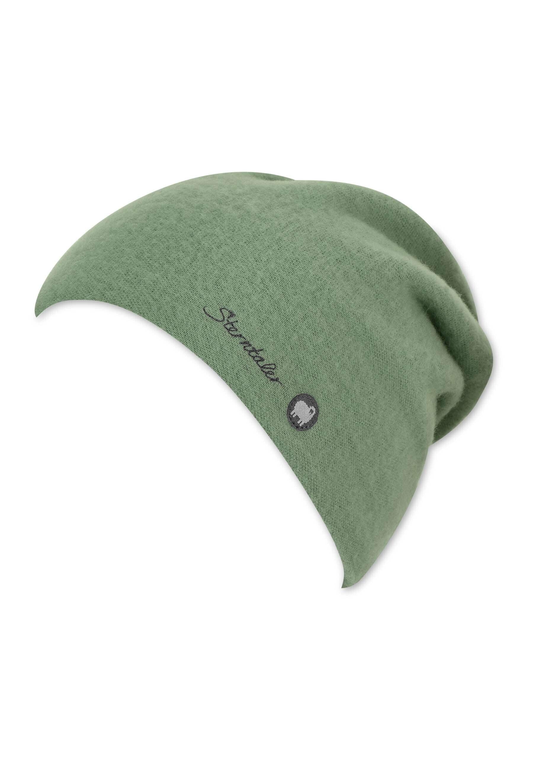 Slouch-Beanie aus Wolle (Merino) in 3 Farben