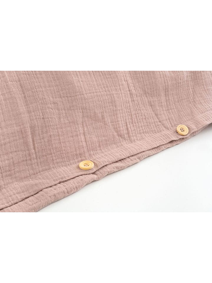 Träumeland 2tlg. Musselin-Bettwäsche-Set in Rosa günstig kaufen