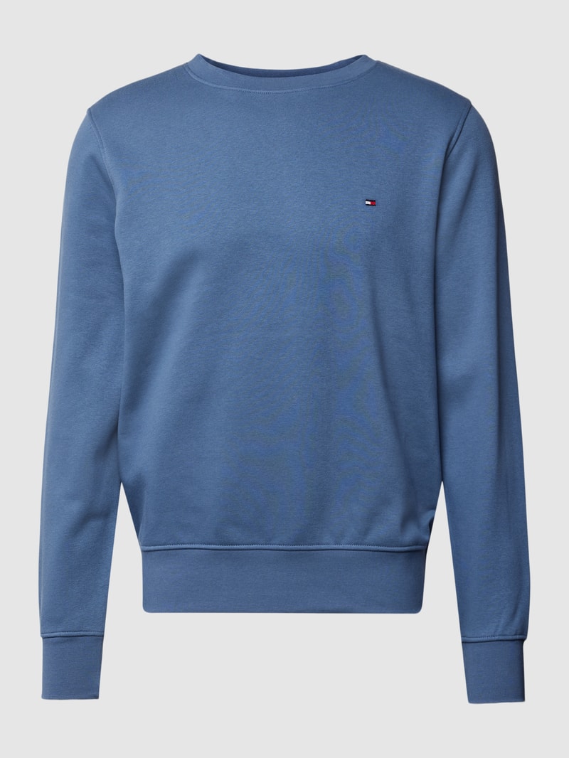 Sweatshirt mit Label-Stitching c in jeans