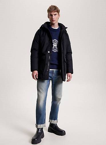 TOMMY HILFIGER Herren Daunenjacke mit Kapuze ROCKIE NON FUR DOWN PARKA