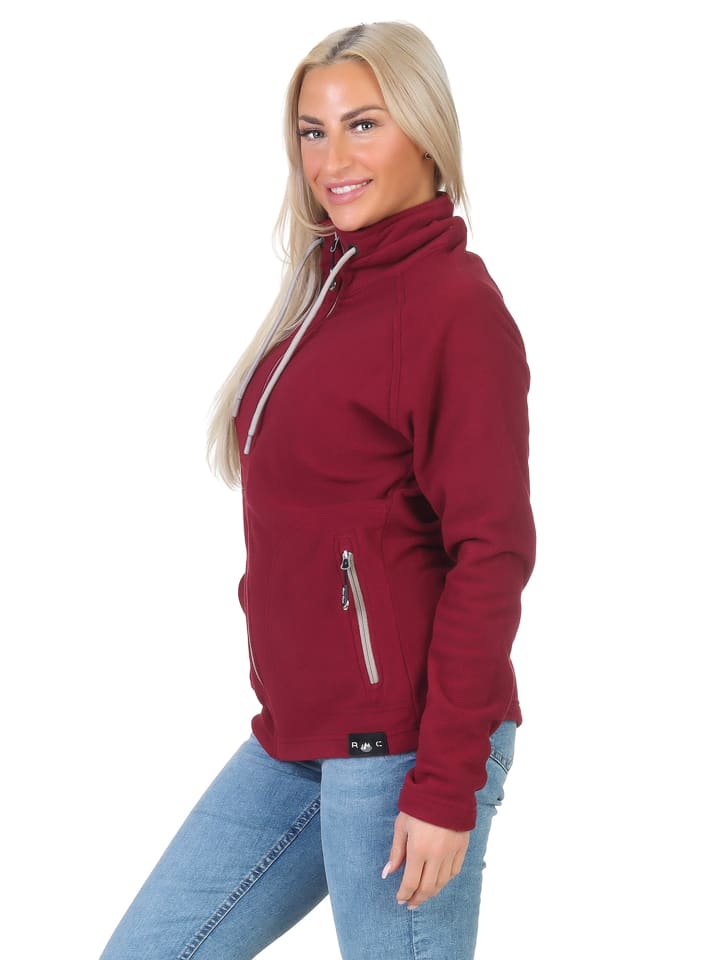 Rock Creek Fleecejacke in Weinrot günstig kaufen
