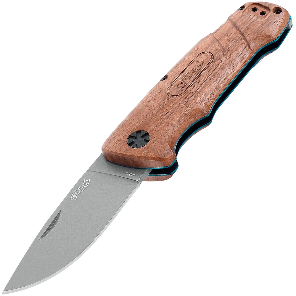 Walther Messer BWK 2 Blue Wood Knife