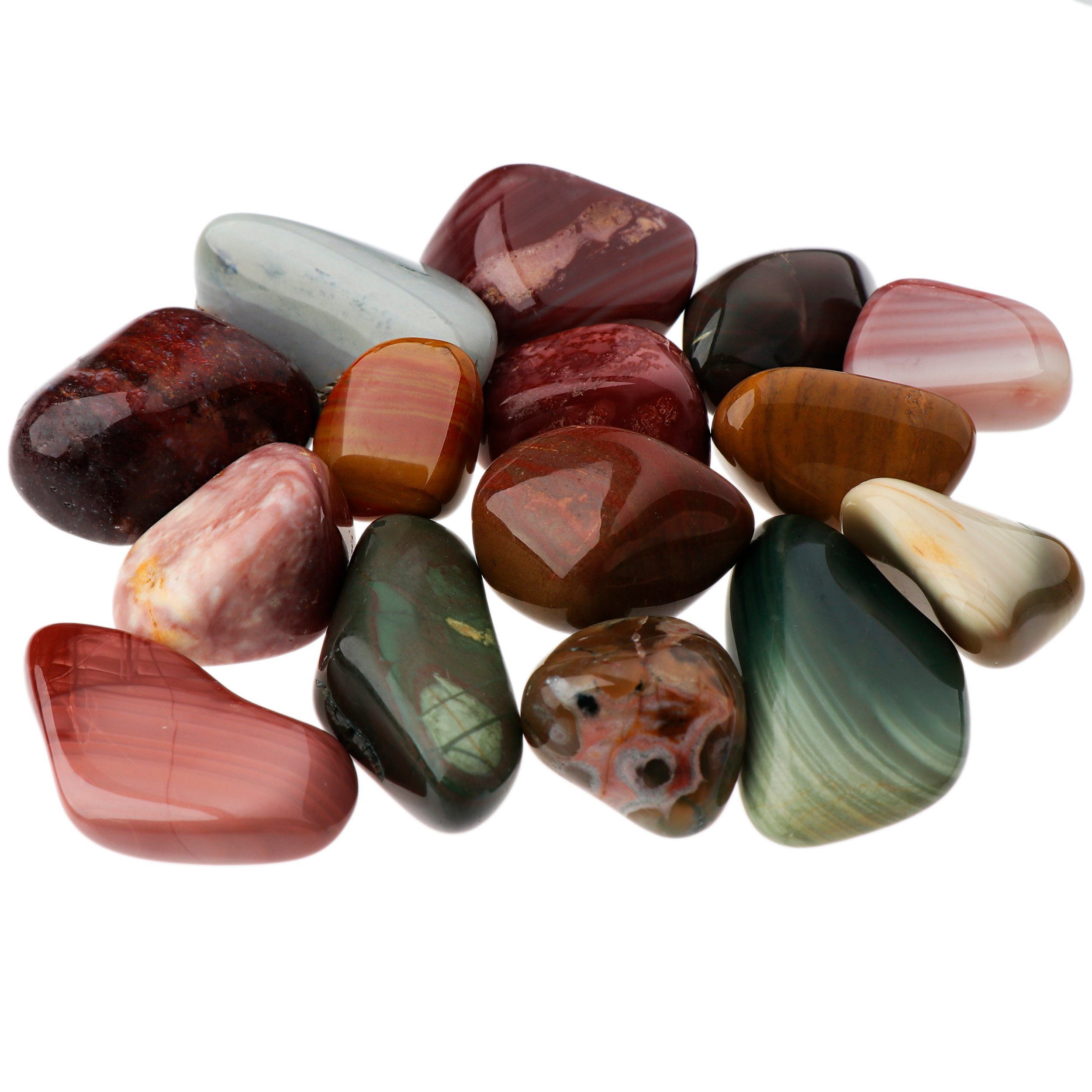 NKlaus Mineralstein 900g Jaspis Imperial 35 - 55 mm Heilsteine Gestein für Schmuck und Dek