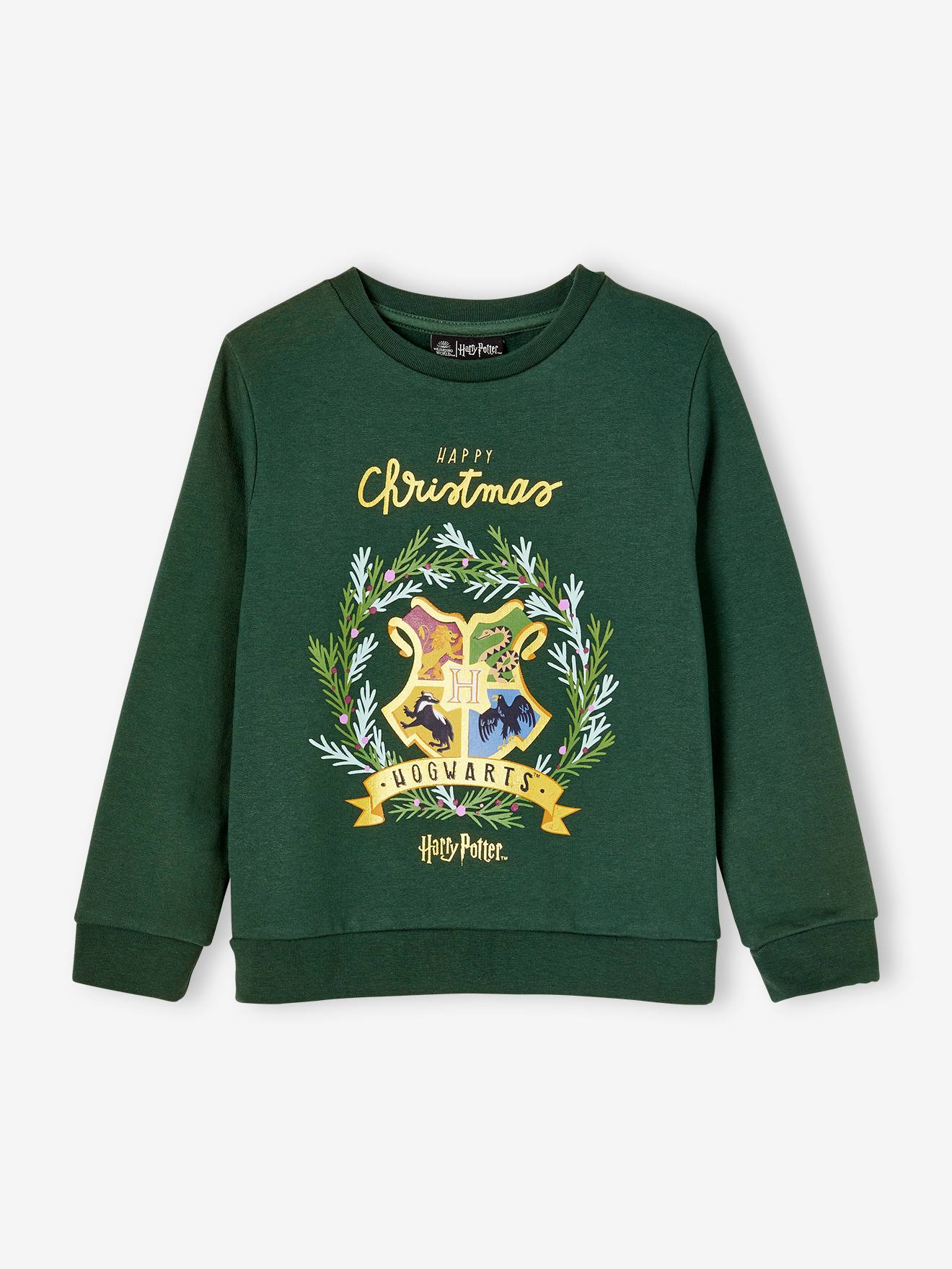 Sweat fille noël Harry Potter® vert sapin