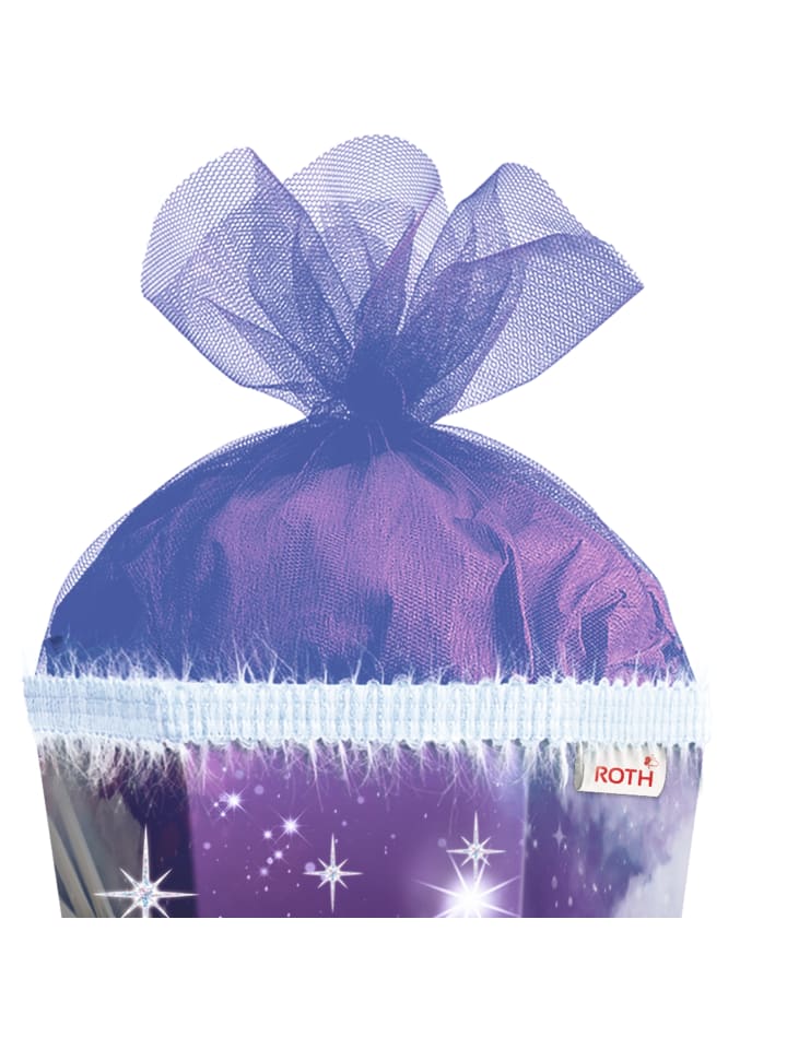 ROTH Schultüte groß Magic Pegasus 85 cm, Glitter Glitzerborte in Lila günstig kaufen onesize