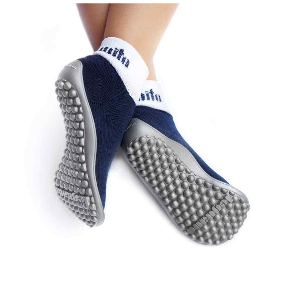Leguano Leguanito marineblaue Sockenschuhe