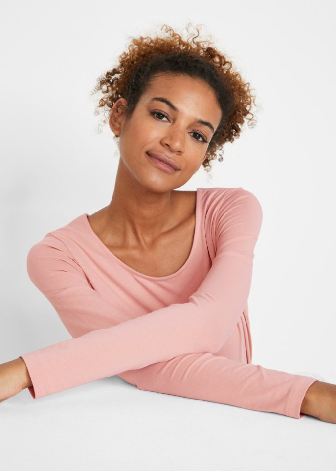 Longshirt mit Bio-Baumwolle (2er Pack)