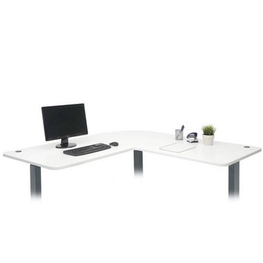 MCW Schreibtischplatte MCW-D40-T2, für Eck-Schreibtische, geeignet für verschiedene Gestelle