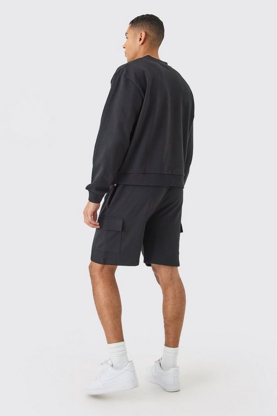 Kurzer Oversize Cargo-Trainingsanzug