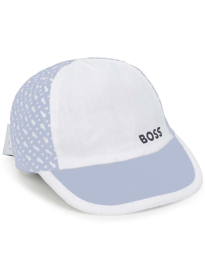 Hugo Boss Kids Cap in Hellblau/ Weiß günstig kaufen