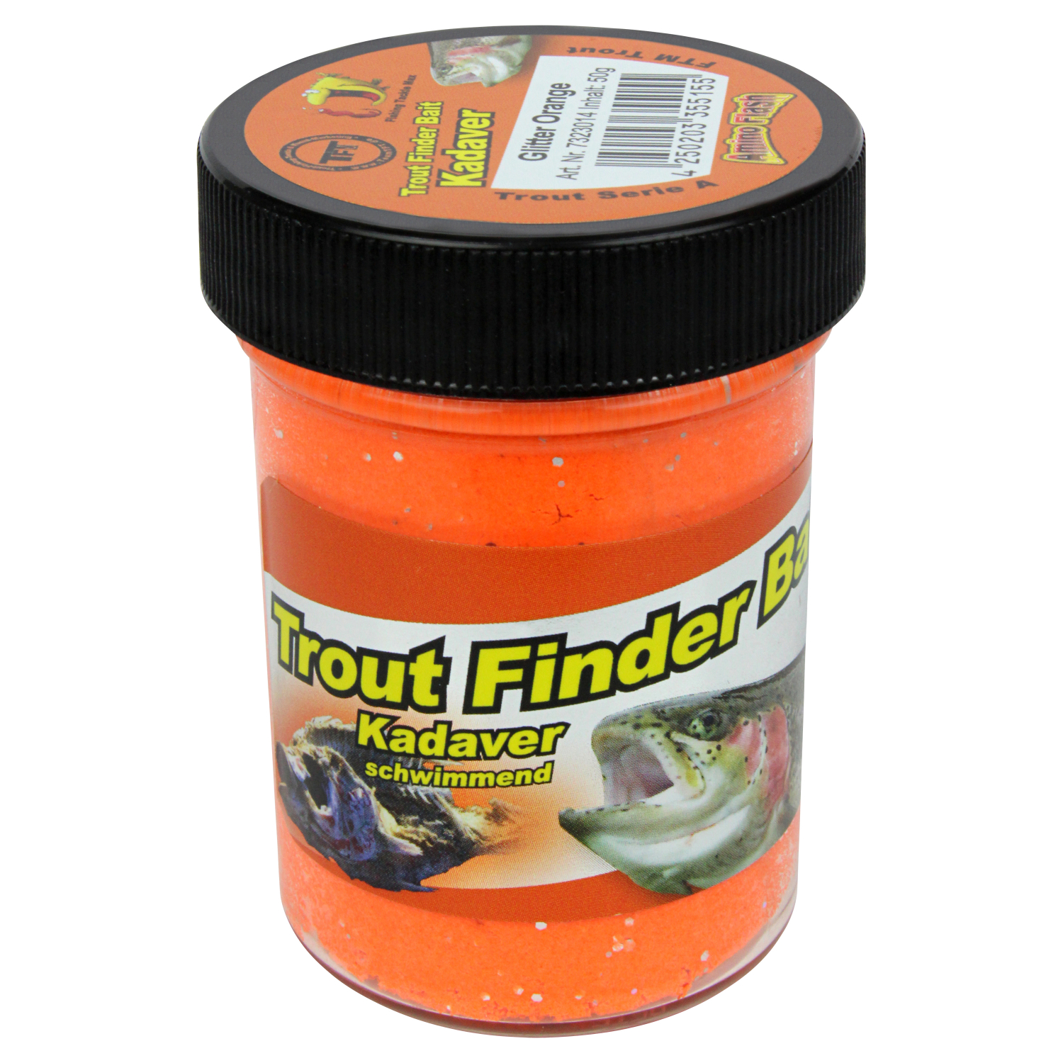 FTM Forellenteig Trout Finder Bait schwimmend (TFT-orange, Kadaver)
