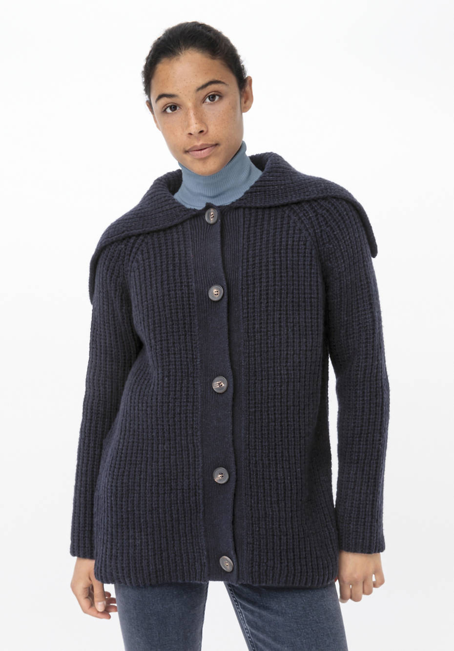 Strickjacke aus reiner Merinowolle