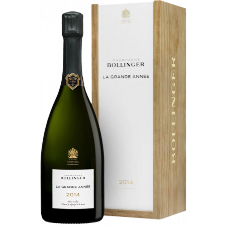 CHAMPAGNE BOLLINGER - LA GRANDE ANNEE 2014 - AVEC ETUI EN BOIS
