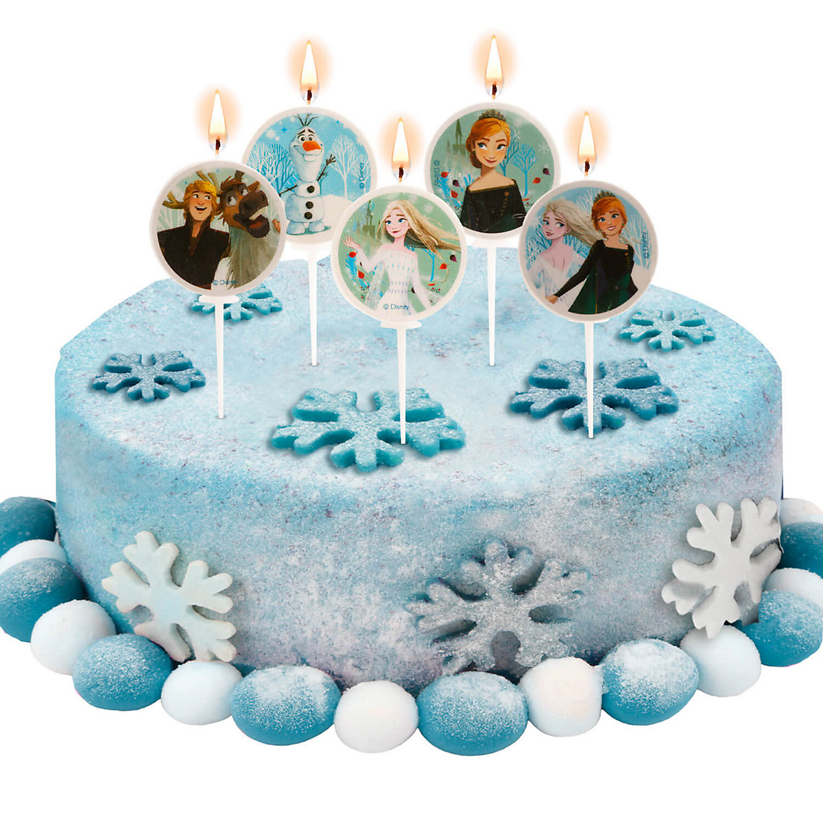 Geburtstagskerzen   Frozen Anna & Elsa, 5 Stück
