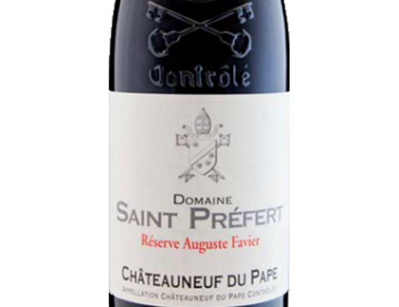 Saint-Préfert Châteauneuf-du-Pape Réserve Auguste Favier Rouge 2017 Rhône Châteauneuf du Pape