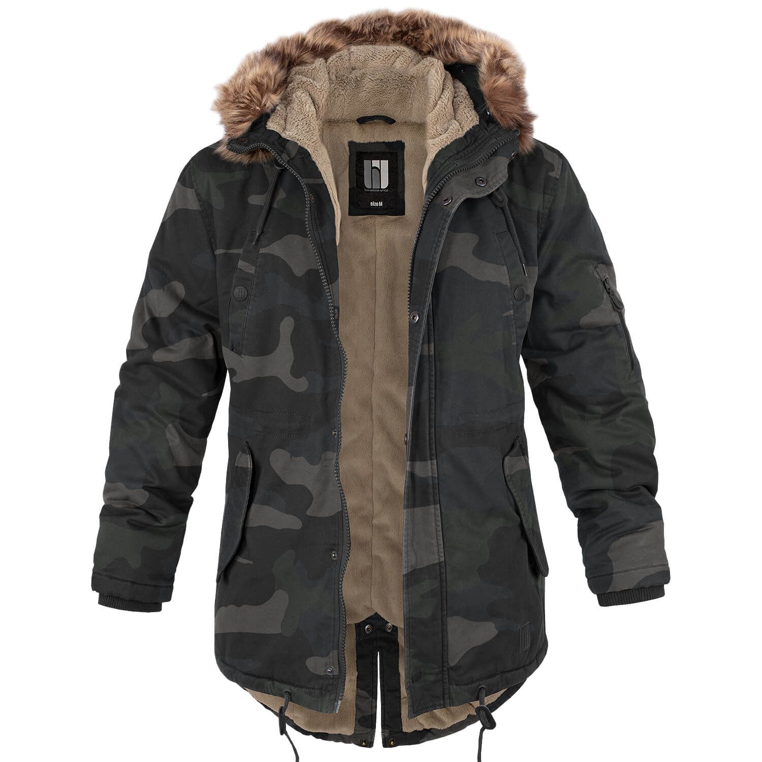 Fishtail Winterparka mit Futter